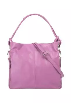 Шопер, натуральная кожа, сделано в Италии Samantha Look, цвет Violett