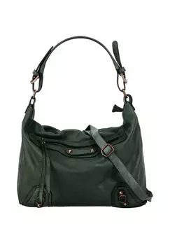 Шопер, натуральная кожа, сделано в Италии Samantha Look, цвет Dunkelgrn