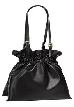 Шопер, натуральная кожа, сделано в Италии Samantha Look, черный