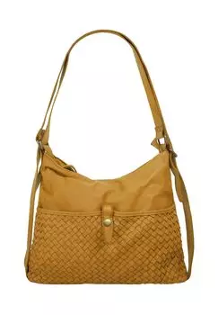 Шопер, натуральная кожа, сделано в Италии Samantha Look, желтый