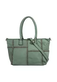 Шопер, натуральная кожа, сделано в Италии Samantha Look, мята