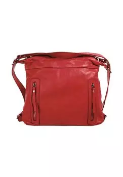 Шопер, натуральная кожа, сделано в Италии Samantha Look, красный