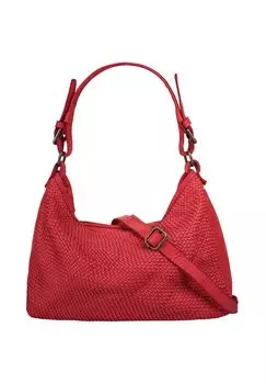 Шопер, натуральная кожа, сделано в Италии Samantha Look, красный
