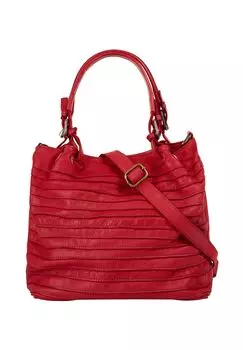 Шопер, натуральная кожа, сделано в Италии Samantha Look, красный