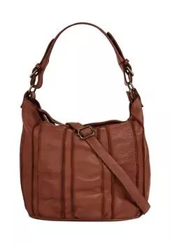 Шопер, натуральная кожа, сделано в Италии Samantha Look, цвет Cognac