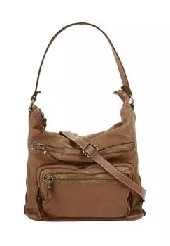 Шопер, натуральная кожа, сделано в Италии Cluty, цвет Cognac