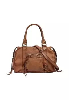 Шопер, натуральная кожа, сделано в Италии Samantha Look, цвет Cognac