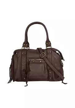 Шопер, натуральная кожа, сделано в Италии Samantha Look, коричневый