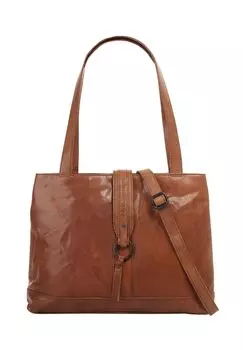 Шопер, натуральная кожа SPIKES & SPARROW, цвет Cognac