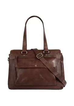 Шопер, натуральная кожа SPIKES & SPARROW, цвет Cognac