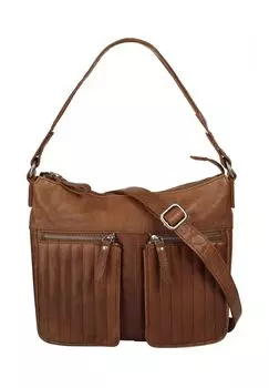 Шопер, натуральная кожа SPIKES & SPARROW, цвет Cognac