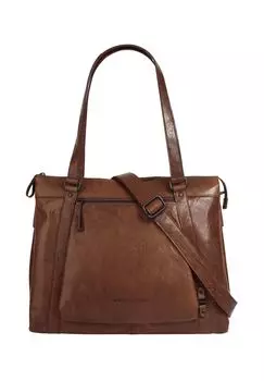 Шопер, натуральная кожа SPIKES & SPARROW, цвет Cognac