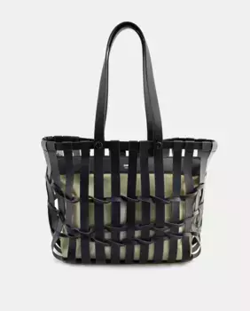 Шопер с двумя ручками и внутренней сумкой DMR, черный