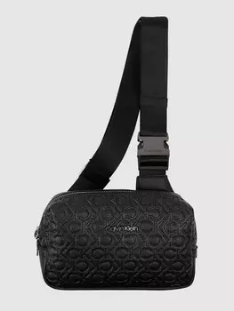 Шопер с принтом этикетки, модель "CERVO" Emporio Armani, темно-синий