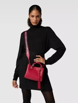 Шопер с ручкой для переноски модель "CERVO" Emporio Armani, вишнево-красный