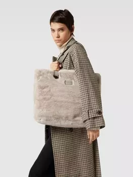 Шопер в двухцветном дизайне, модель Salwena Barts, серый