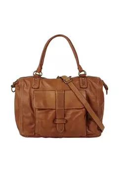 Шопер XXL, натуральная кожа, производство Италия Forty, коричневый