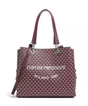 Шоппер Annie из искусственной кожи Emporio Armani, красный