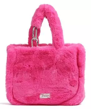 Шоппер Berry из искусственного меха Juicy Couture, розовый