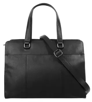 Шоппер BODENSCHATZ, натуральная кожа, черный