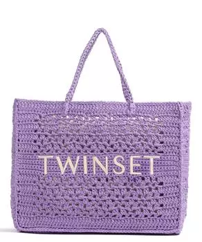 Шоппер Bohe'Mien Полиэстер Twinset, фиолетовый