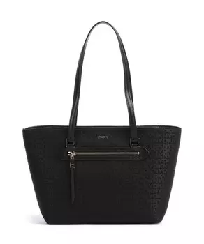 Шоппер bryant из полиэстера, зернистой яловой кожи. Dkny, черный