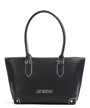 Шоппер Bunny из искусственной кожи Love Moschino, черный