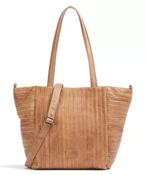 Шоппер «Бурундук» из зерненой кожи Fredsbruder, коричневый