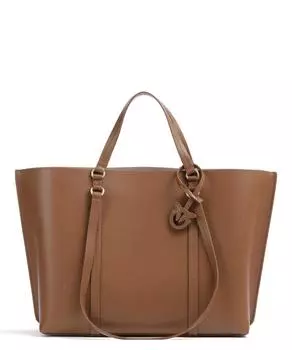 Шоппер Carrie из зерненой кожи Pinko, коричневый