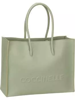 Шоппер COCCINELLE, цвет celadon green