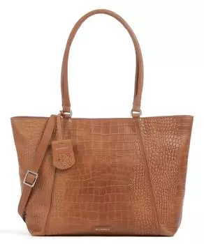 Шоппер Cool Colbie 15 дюймов из тисненой кожи Burkely, коричневый