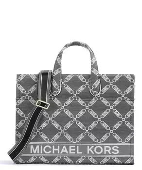 Шоппер Gigi из хлопка Michael Kors, черный