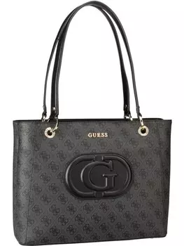Шоппер Guess Shopper Eco Mietta Noel 51325, цвет Coal Logo/Black