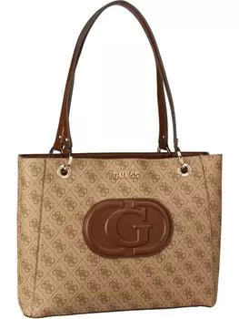Шоппер Guess Shopper Eco Mietta Noel 51325, цвет Latte Logo/Brown
