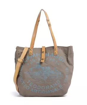 Шоппер хлопок Campomaggi, зеленый