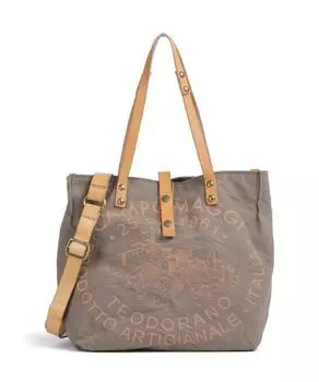 Шоппер хлопок Campomaggi, зеленый