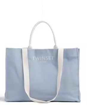 Шоппер хлопок Twinset, синий