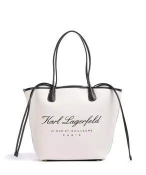 Шоппер Hotel karl средний хлопок, полиуретан Karl Lagerfeld, белый