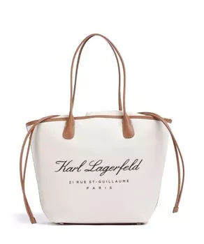 Шоппер Hotel karl средний хлопок, полиуретан Karl Lagerfeld, белый