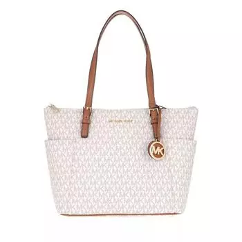 Шоппер jet set item tote bag vanilla Michael Michael Kors, бежевый