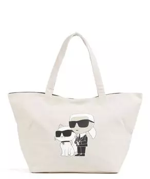 Шоппер K/Ikonik 2.0 хлопок Karl Lagerfeld, бежевый
