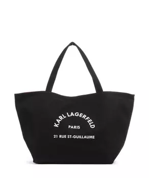 Шоппер k/rue st guillaume, хлопок Karl Lagerfeld, черный