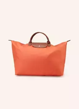 Шоппер le pliage large Longchamp, оранжевый