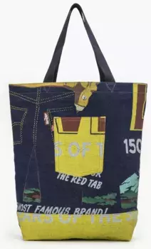 Шоппер Levi's "501 BACK POCKET TOTE", в модном виде сумка женская сумка с ручкой женская сумка, джинсовый
