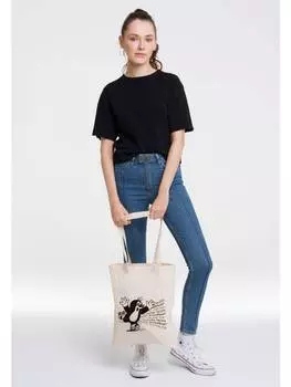 Шоппер Logoshirt Baumwolltasche Der kleine Maulwurf - Rollschuhe, натуральный