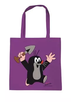 Шоппер LOGOSHIRT Shopper Der Kleine Maulwurf - Juhu, фиолетовый