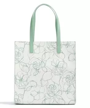 Шоппер Meaicon из искусственной кожи Ted Baker, белый