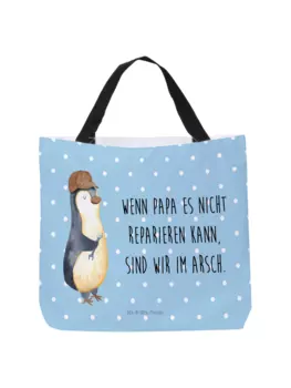 Шоппер Mr. & Mrs. Panda, цвет blau pastell