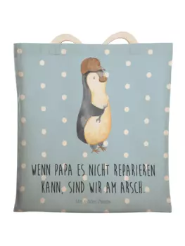 Шоппер Mr. & Mrs. Panda, цвет blau pastell