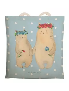 Шоппер Mr. & Mrs. Panda, цвет blau pastell